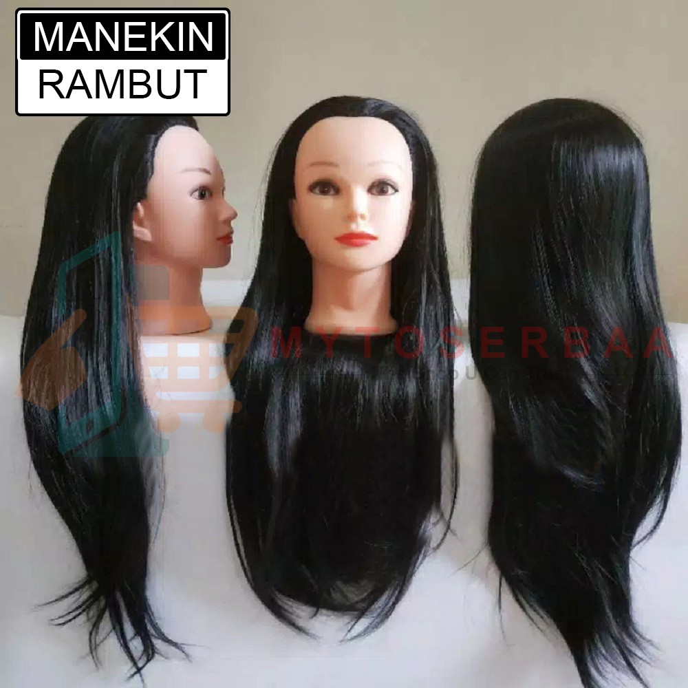 Jual MANNEQUIN / Manekin Rambut / Manekin Kepala / Patung Rambut Untuk Belajar Pangkas Dan Model