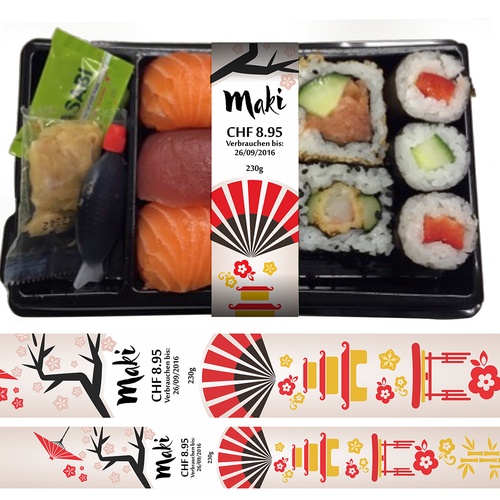Jual Stiker Label Makanan / Stiker label food box / Stiker laminasi ...