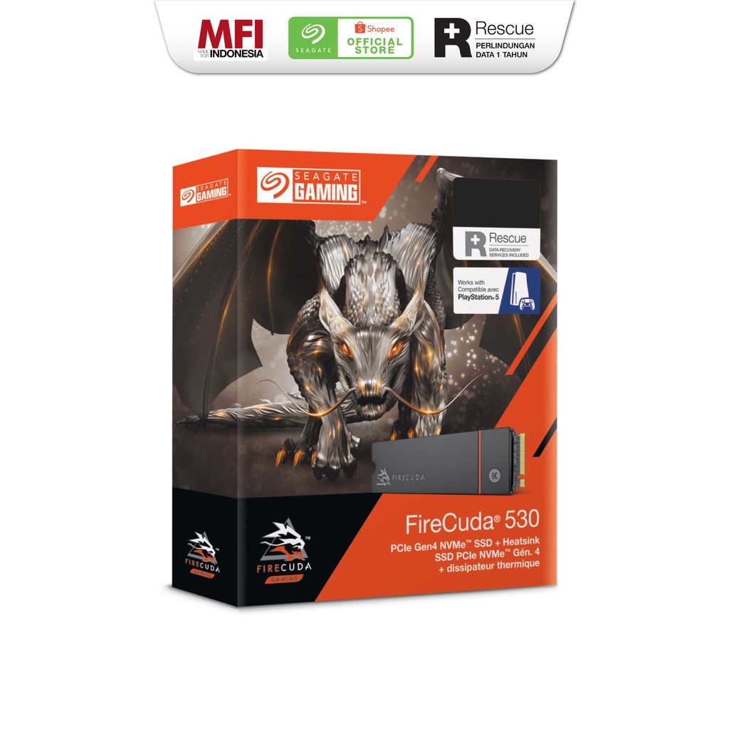 Seagate FireCuda 530 M.2 内蔵 SSD ヒートシンク付き 1TB（Jual 