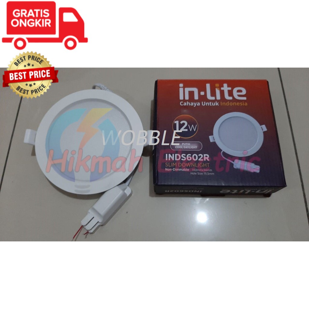 Jual Inlite In Lite Downlight Led Panel Slim Watt Bulat Shopee