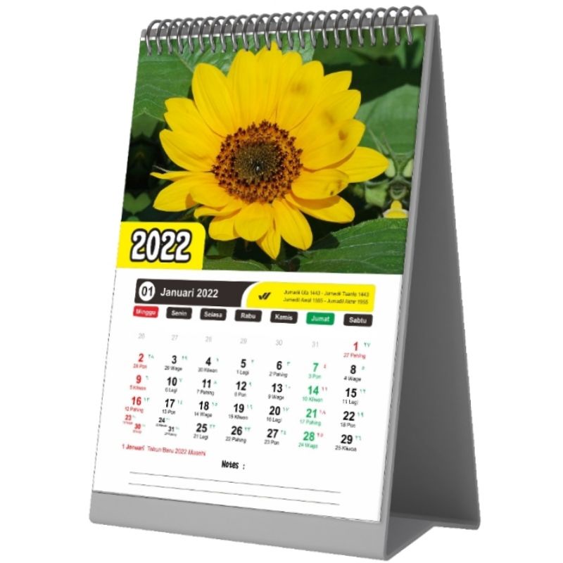 Jual Kalender Duduk / Kalender Meja Bunga 2022 | Shopee Indonesia