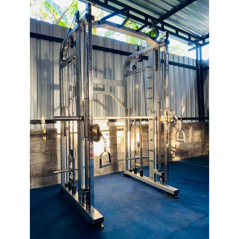 Jual SMITH MACHINE MULTIFUNGSI + CABLECROSSOVER | Shopee Indonesia