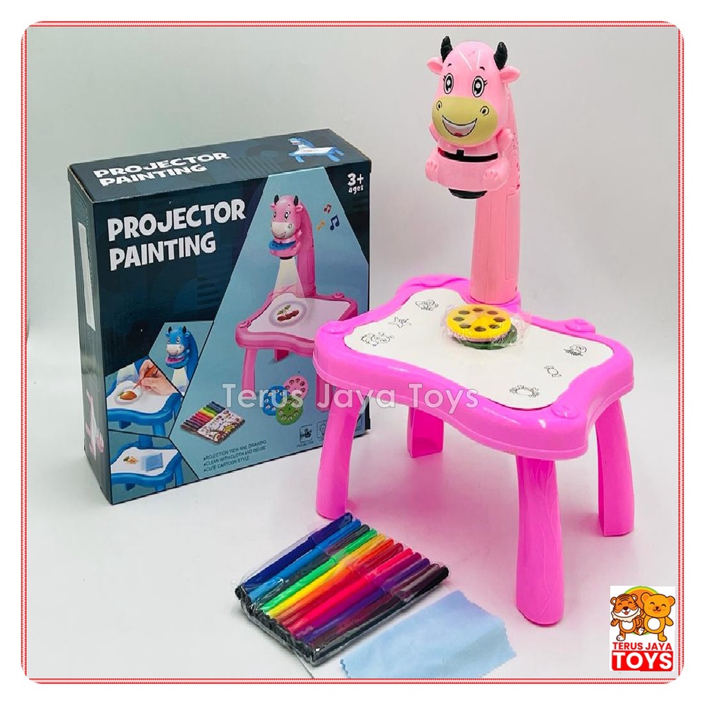 Jual Mainan Menggambar Mewarnai Projector Painting /Mainan Papan tulis ...