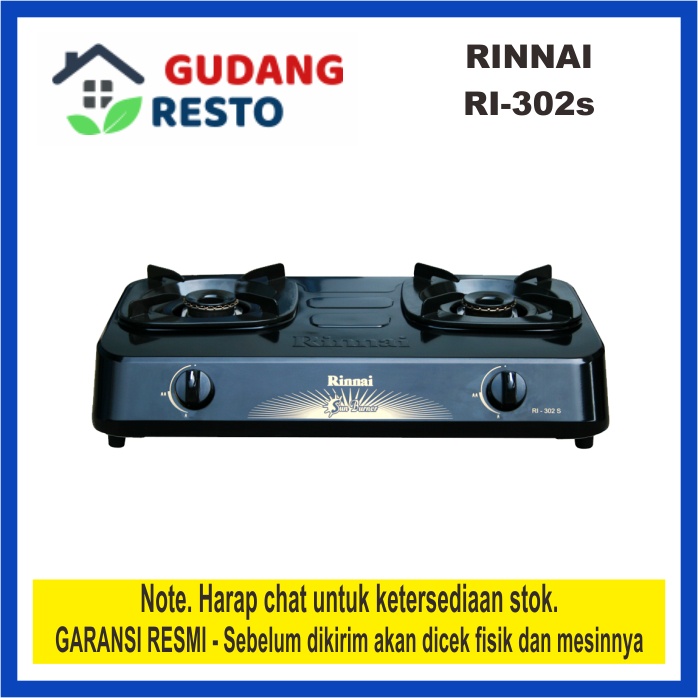 Jual Rinnai Ri 302 S Ri 302s 302 S Kompor Gas Lpg 2 Tungku Mata