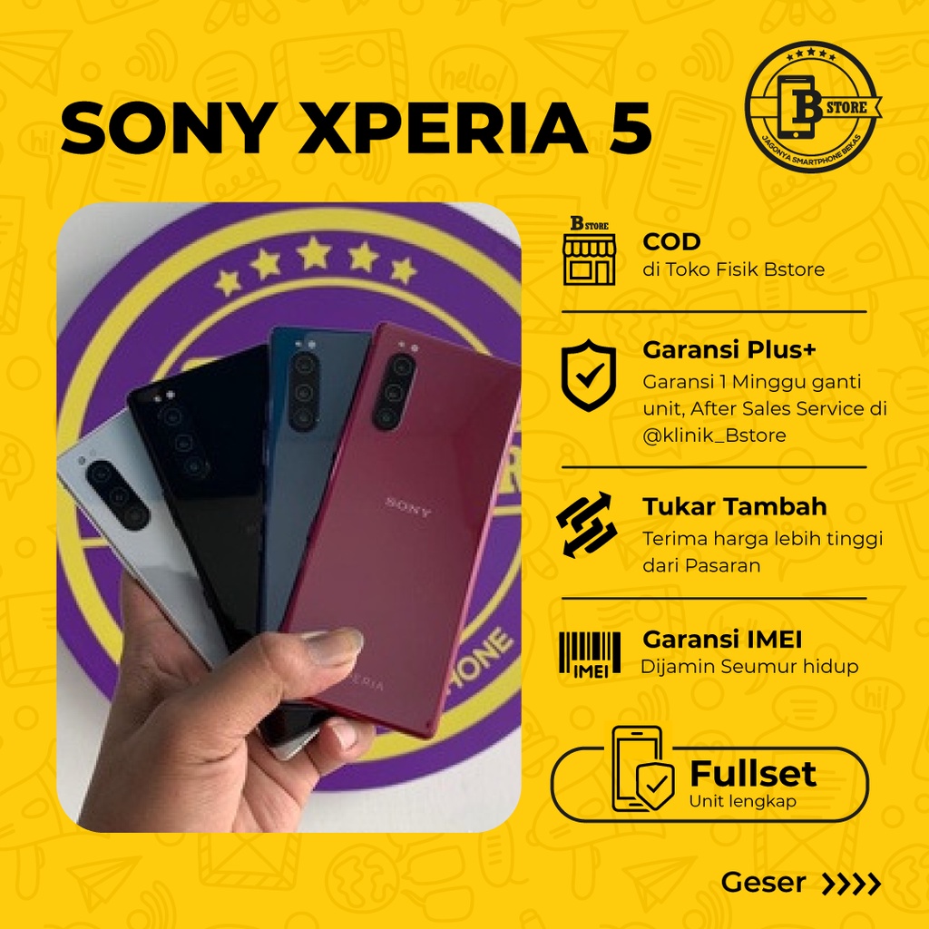 Jual Sony Xperia 5 AU - X5 - Ram6Gb 64Gb - SOV41 - BATANGAN - COD