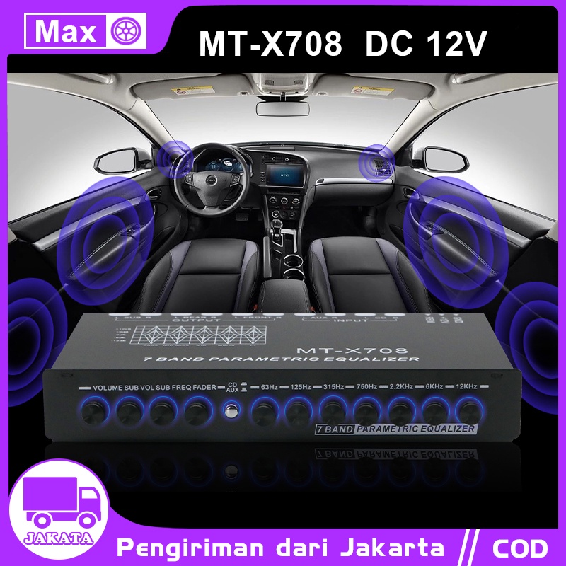 Jual Mobil EQ Equalizer 7 Band Pra-Parametrik Dengan Subwoofer Audio