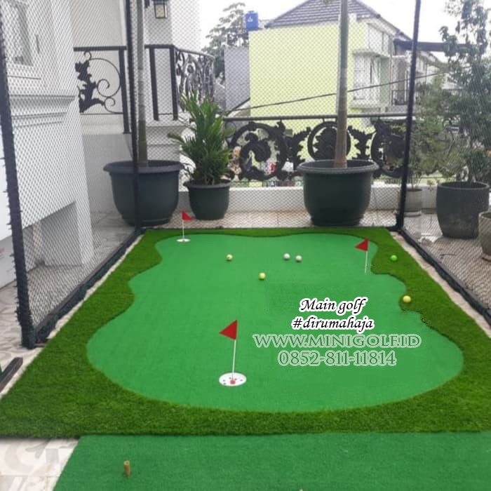 Jual mini golf putting green portable 3m x 2m Shopee Indonesia
