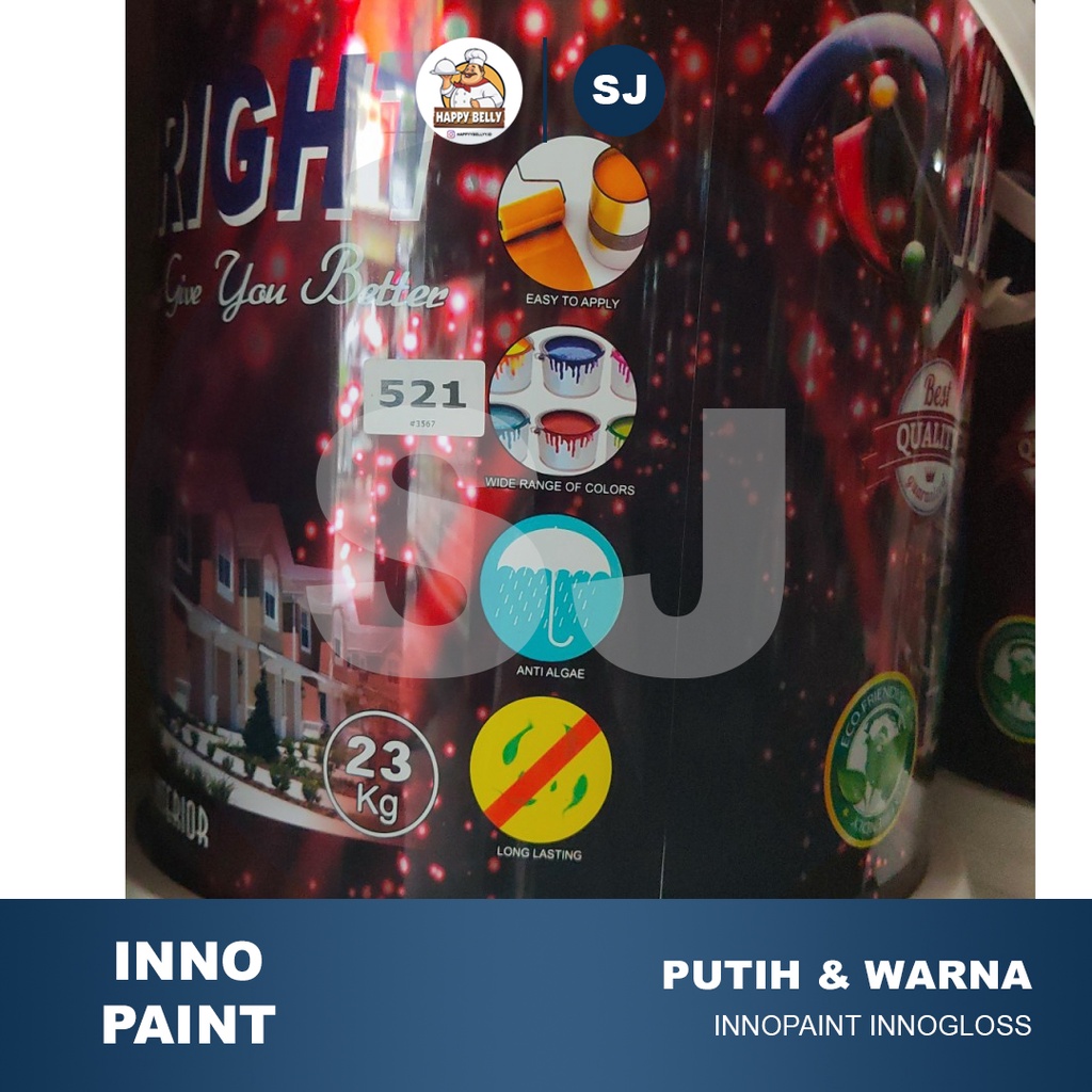 Jual cat tembok putih innopaint INNOBRIGHT WARNA STD GALON 5 KG ...