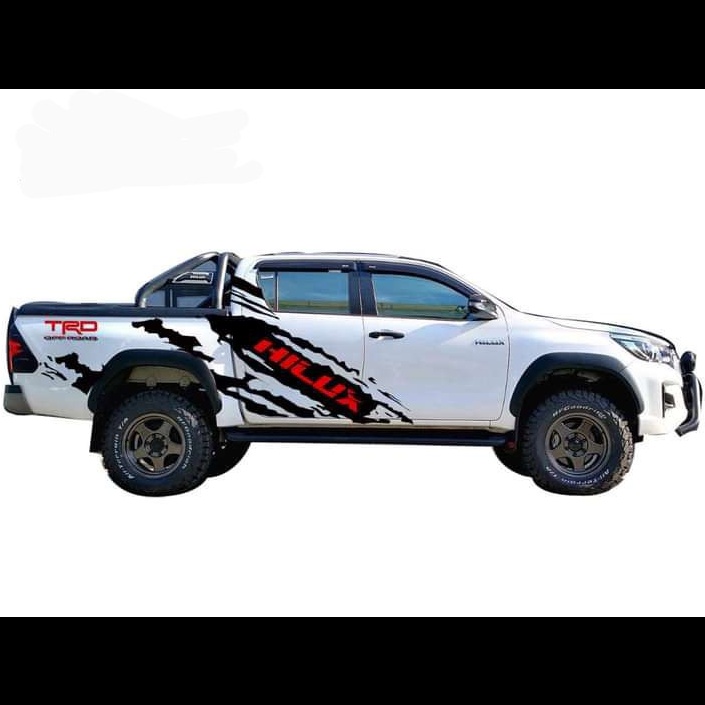 Jual Stiker Mobil Hilux Sticker Mobil Hilux Cutting Stiker Mobil Double Cabin Ranger Dmax Triton