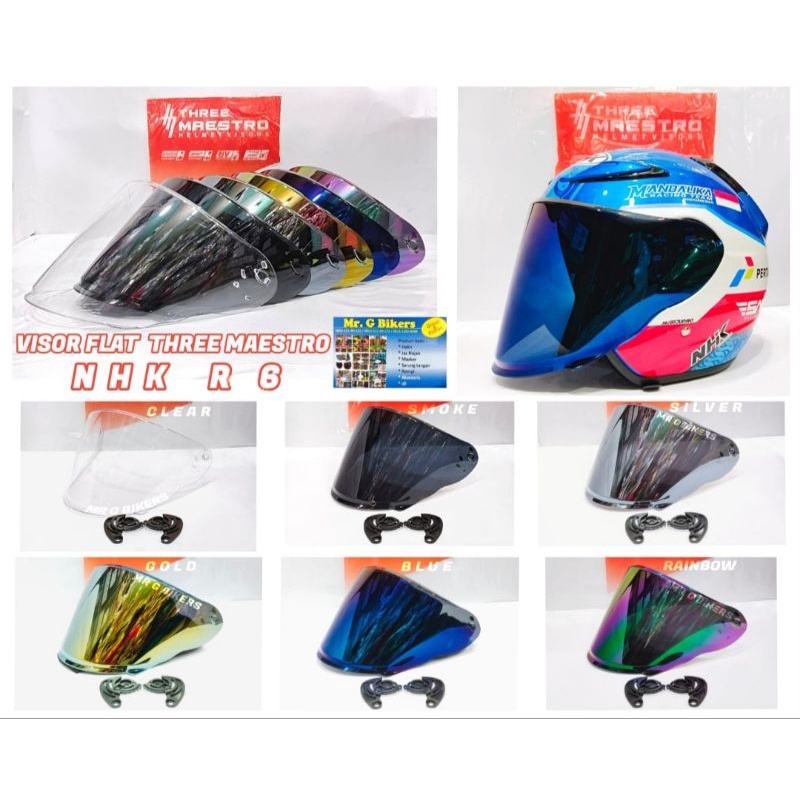 Jual VISOR HELMET NHK R6 MERK NDR | Shopee Indonesia