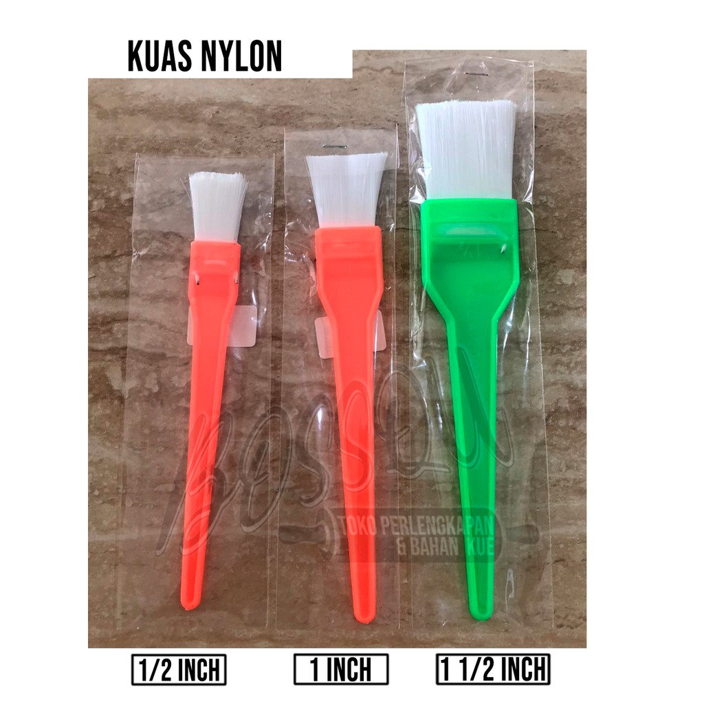 Jual KUAS KUE NYLON 1/2 , 1 , 1 1/2 INCH | Shopee Indonesia