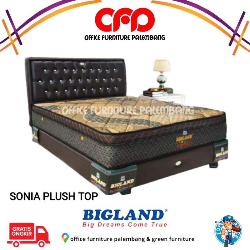 Jual Springbed Bigland Sonia Plush Top Matras Kasur Spring Bed Tempat ...