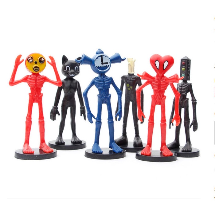 Jual Siren Head Horror Action Figure Set 8 Lamp Head Siren Set 6 B Shopee Indonesia 