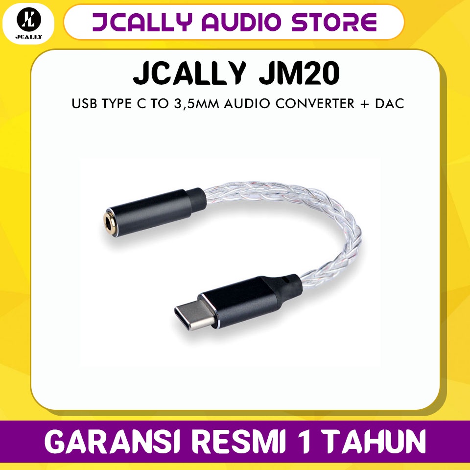 Jual JCALLY JM20 DAC CS43131 Decoding Earphone Amplifer Type C to 3.5mm ...