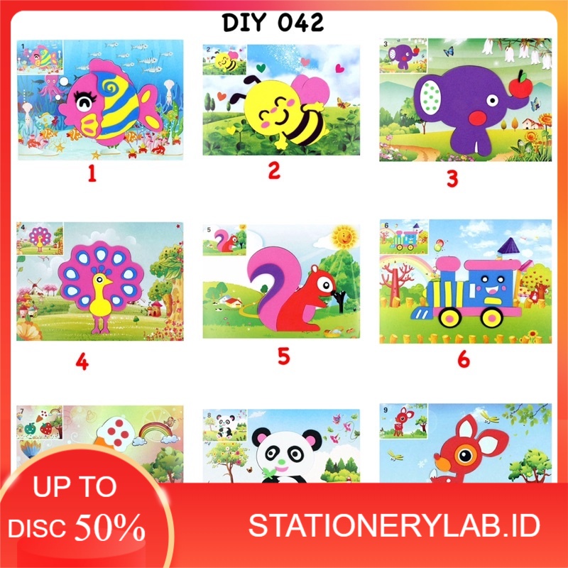 Jual LAB DIY 042 | DIY EVA STICKER 3D| TEMPEL MENEMPEL EVA STICKER ...