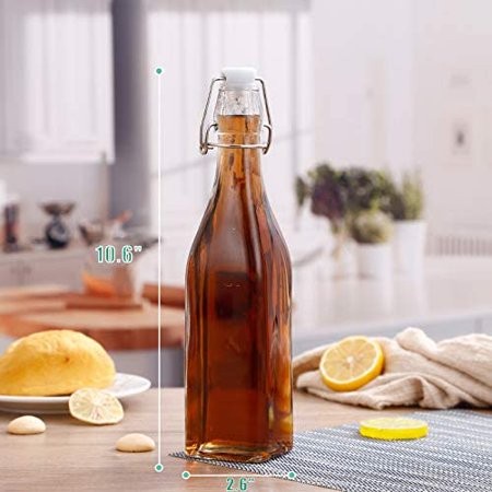 Jual Swing Bottle Glass Kaca Bening 250ML Botol Klip Kait Tutup Saji ...