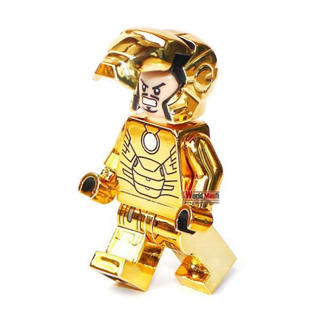 Gold lego iron discount man