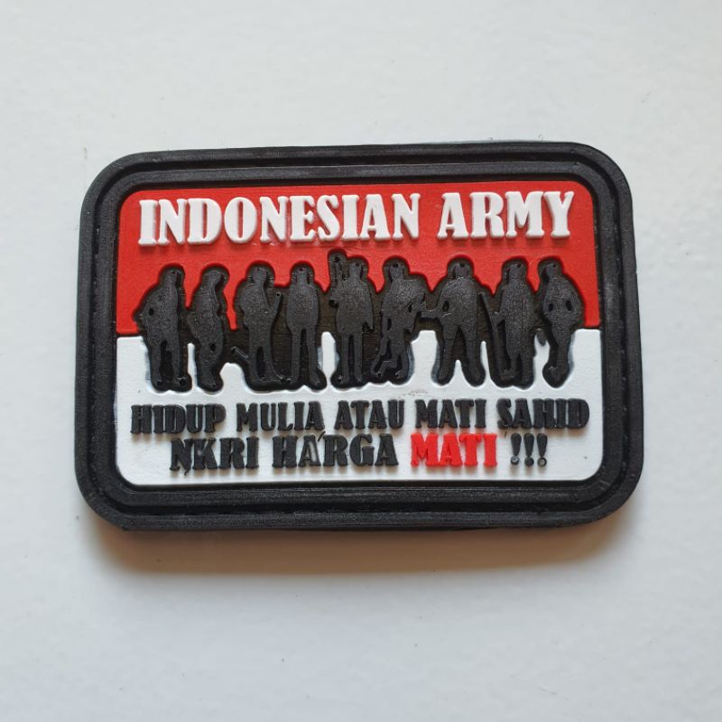 Jual Patch Rubber Logo Tni Ad Tni Al Kostrad Kopassus Infantri Ekapaksi