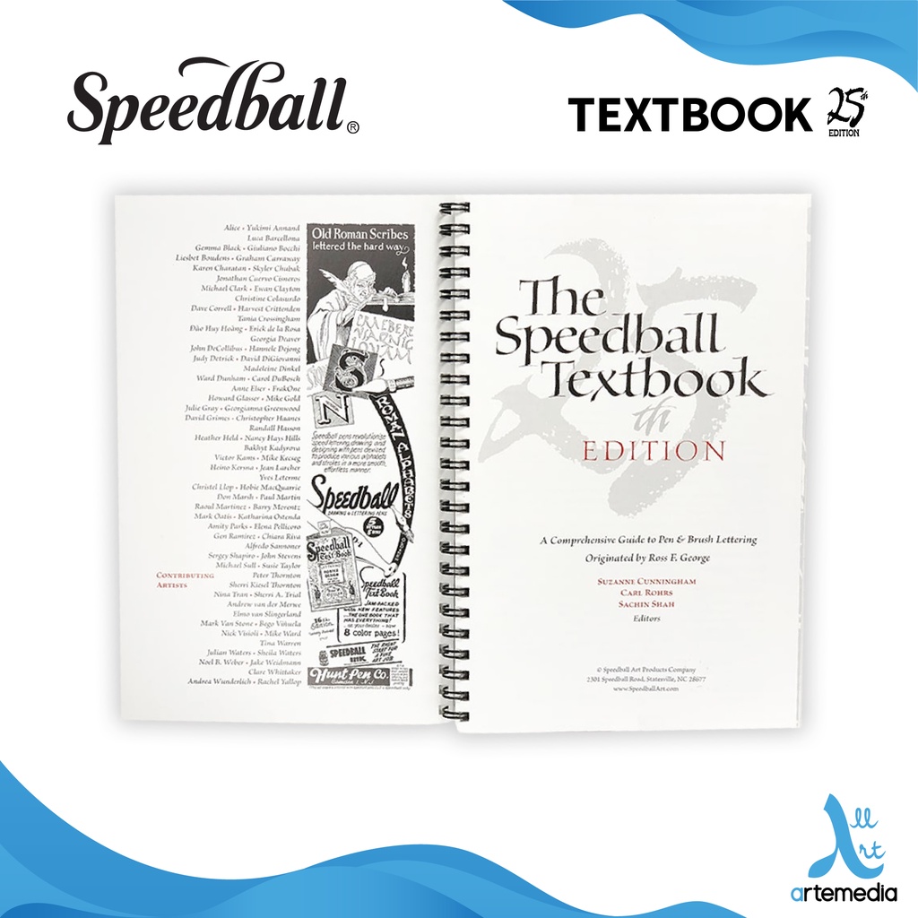 Jual Speedball Textbook Calligraphy Pen Lettering Instructions Book ...