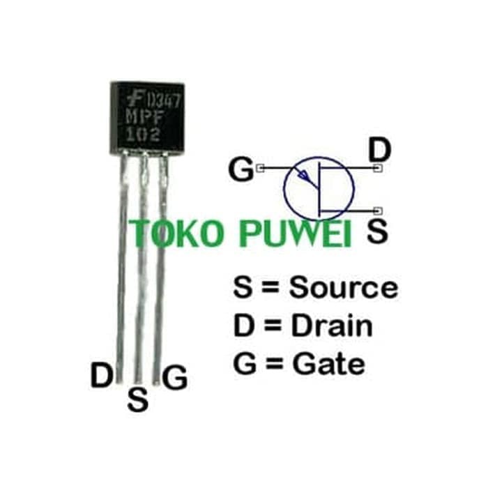Jual Mpf102 Mp F102 Mpf 102 NChannel Rf Amplifier Jfet Transistor Br29