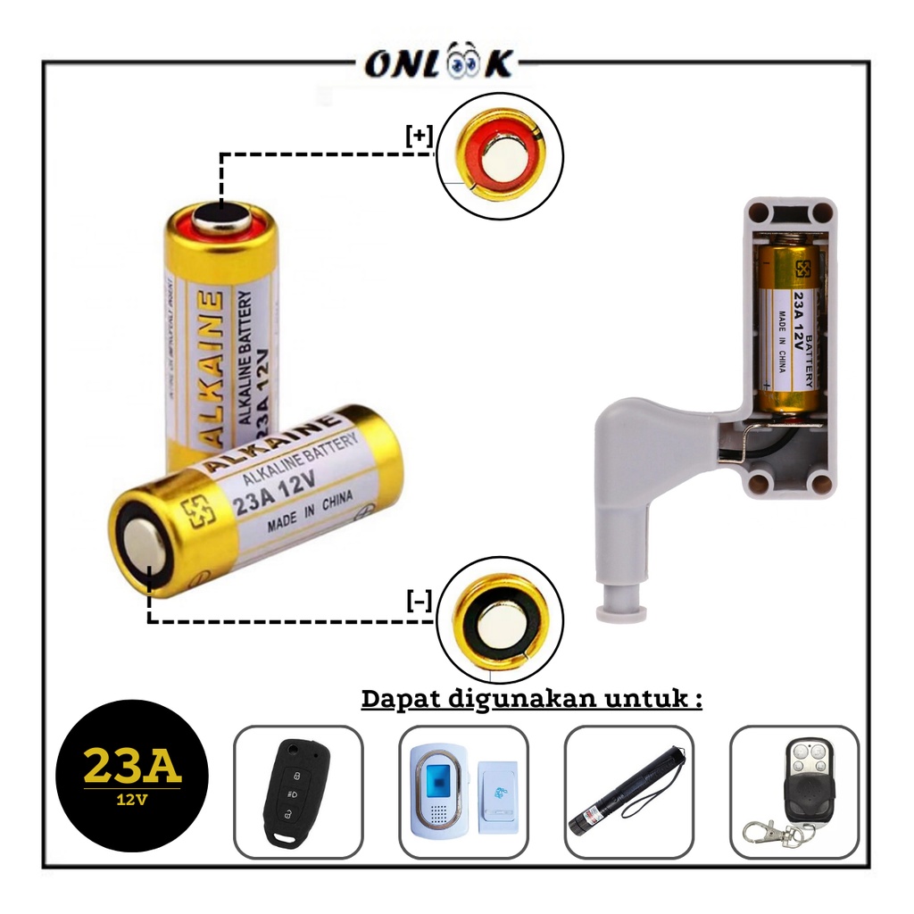 Baterai Alkalin 23A 12V Memiliki Daya Besar Dan Lebih Tahan Lama