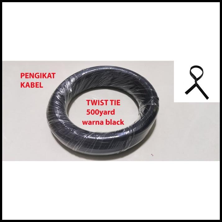 Jual Kabel Kawat Ikat Twist Tie Hitam Yard Pengikat Kabel Magic Shopee Indonesia