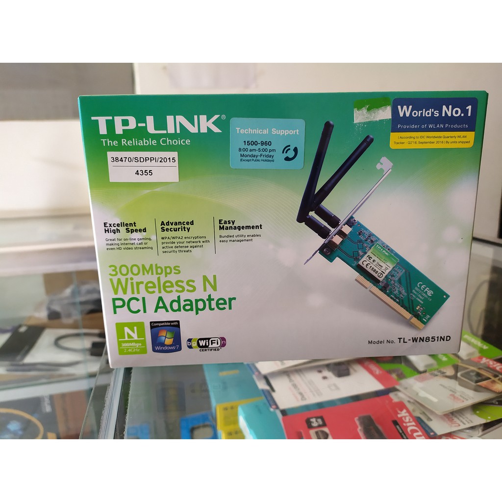 Jual TP-LINK TL-WN851ND : 300Mbps Wireless N PCI Adapter | Shopee Indonesia
