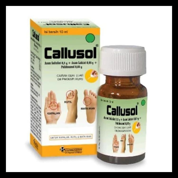 Jual CALLUSOL 10 ML / KAPALAN / MATA IKAN / KUTIL | Shopee Indonesia