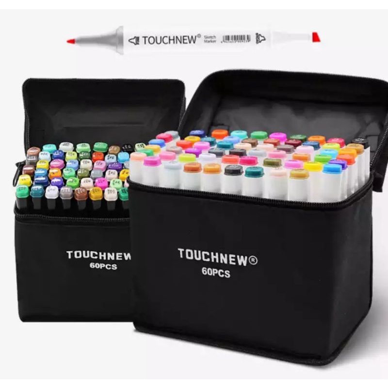 Jual 60 Copic Markers Sketch Set For Manga Design Double Head Brush Pen ...