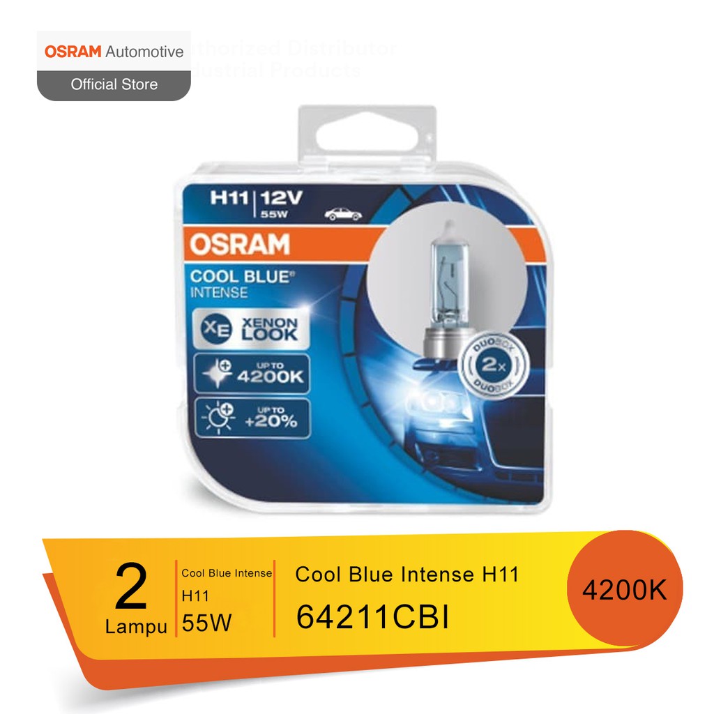 Jual Osram Lampu Mobil H11 Cool Blue Intense 12V 55W - 64211CBI ...