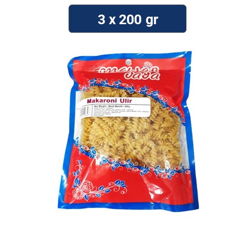 Jual Mawar Jaya Makaroni Ulir Pasta 3 x 200 gr | Shopee Indonesia