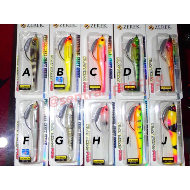 Jual READY STOCK ! ZEREK FLAT SHAD PRO 3.5 Inch / 10 gram ( Ukuran ...