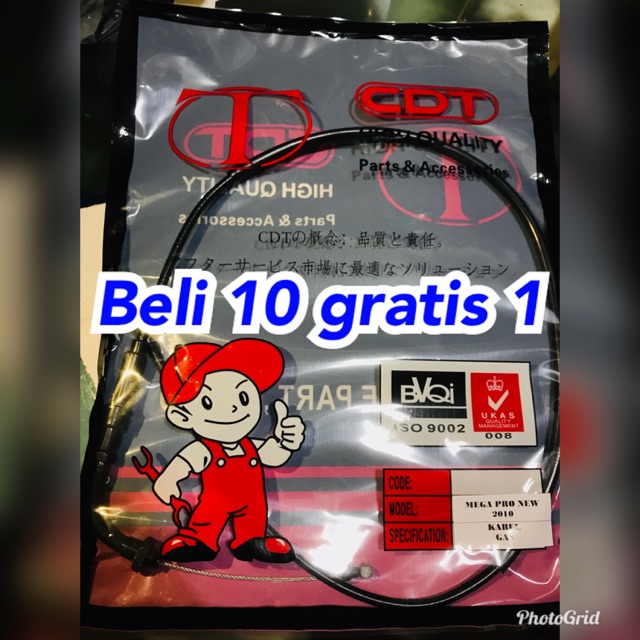 Jual KABEL GAS MEGA PRO NEW 2010 MEGA PRO MONOSHOCK CABLE (17910-KSP ...