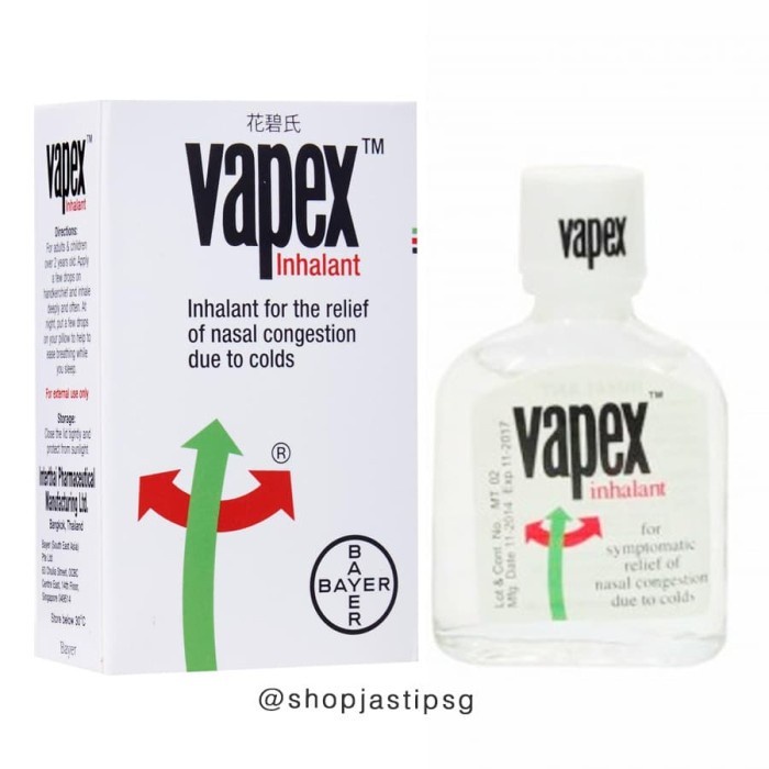 Jual Vapex Nasal Decongnestant Inhalant 14ml Hilangkan Hidung Tersumbat ...