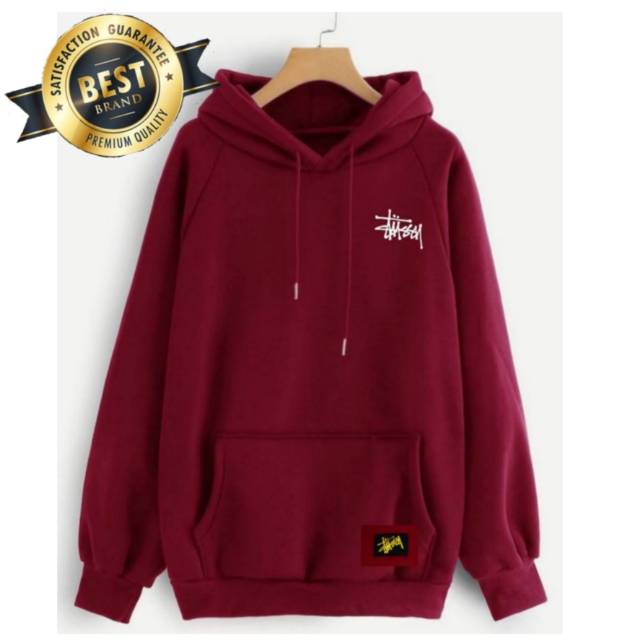 Maroon stussy hoodie online