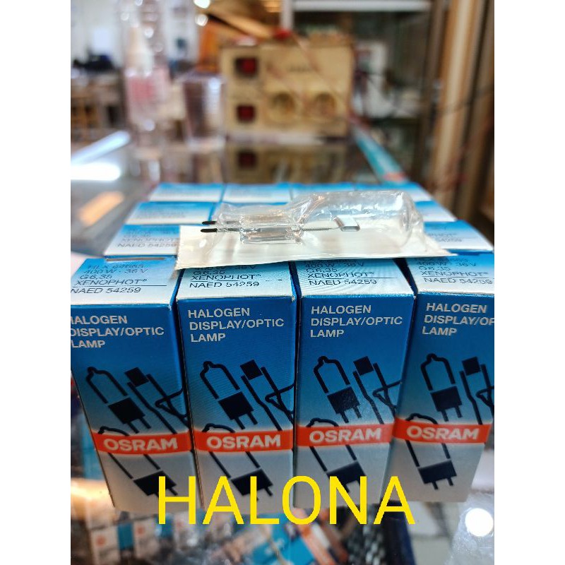 Lampe Halogène 36V 400W G6.35 Filament Horizontal HLX64664 OSRAM 4050300012537