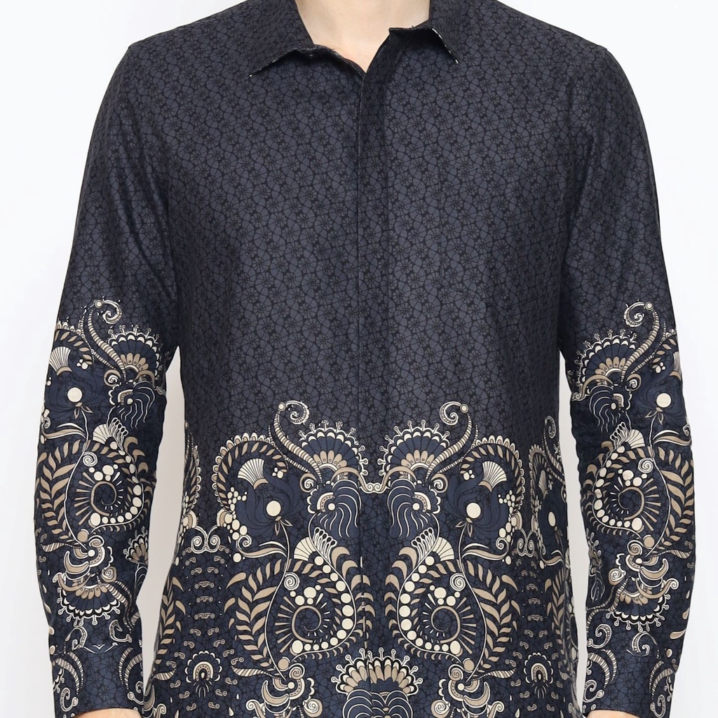 Jual MAGINOT CAKRA Batik Slim Fit Lengan Panjang | Shopee Indonesia
