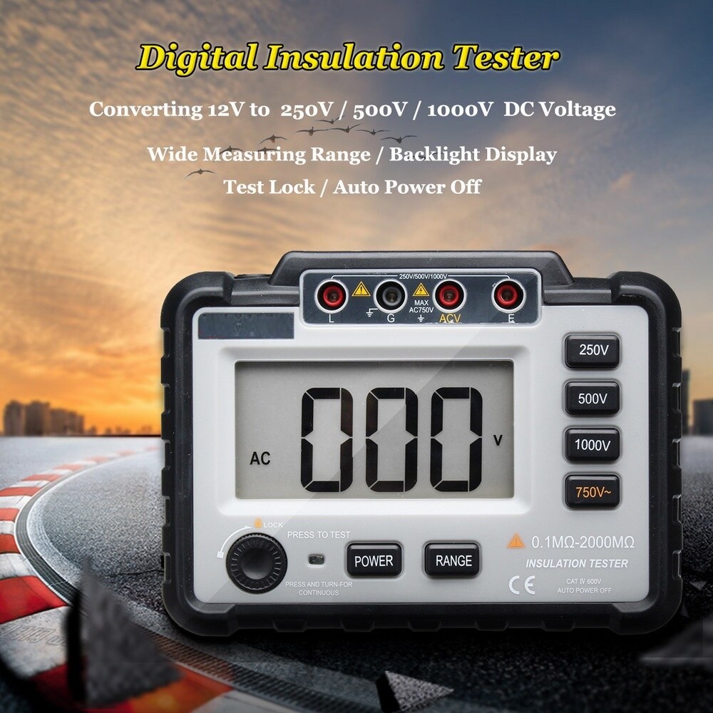 Jual LCD Multimeter Penguji Isolasi Tegangan Listrik Sirkuit Pendek ...