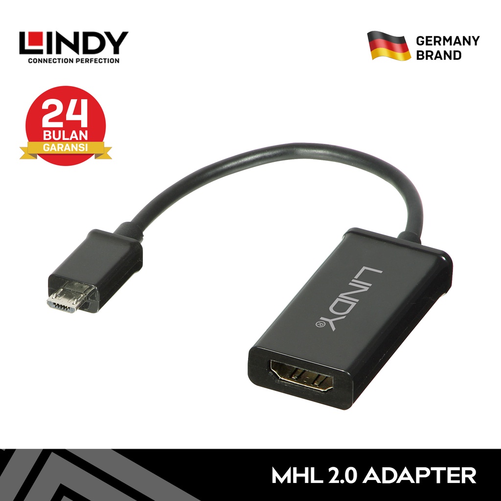 Jual LINDY MHL 2.0 Micro USB to HDMI Adapter Converter Cable Android