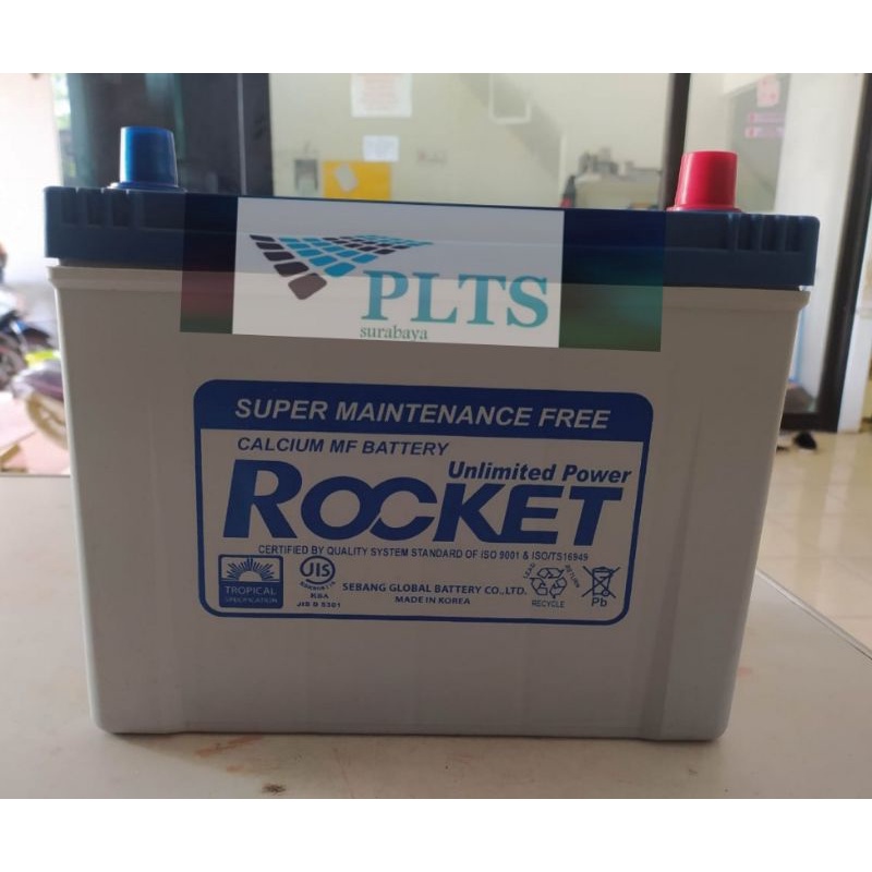 Jual Accu Rocket Kering 80D26L /aki mobil new pajero sport diesel