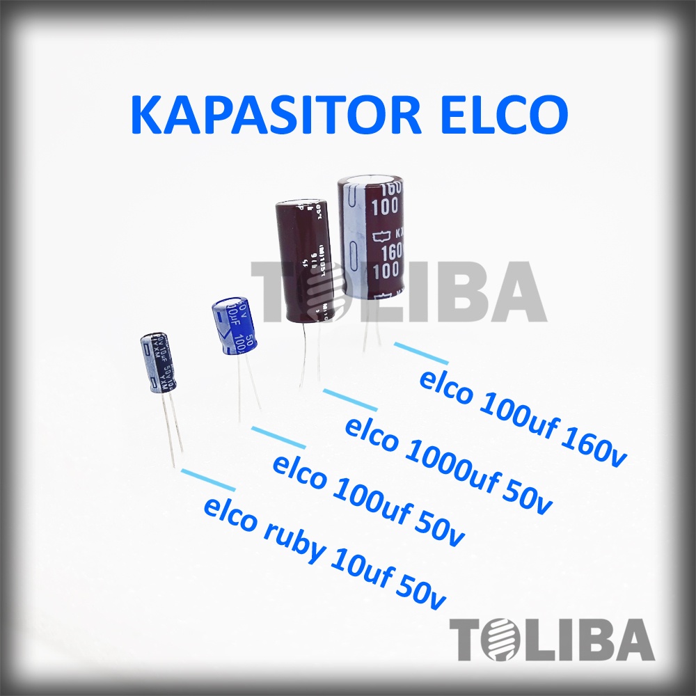 Jual Kapasitor Elko Capasitor Elco Ruby Elco Rubi 100uf Elko 1000uf Elco 10uf Elco 50v 160v 100 7665