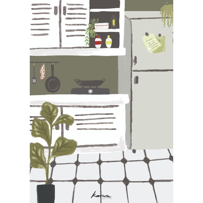 Jual Bright Kitchen A4 Art Prints (Without Frame) | Shopee Indonesia