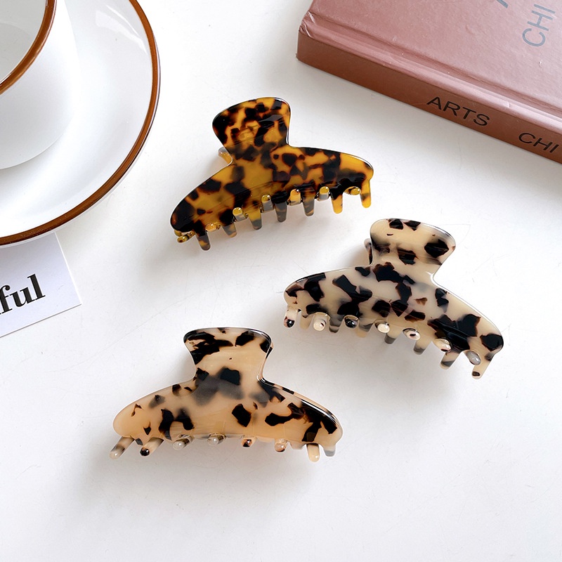 Jual JEPIT RAMBUT PREMIUM MOTIF LEOPARD MARBLE JEPITAN KOREA PATTERN ...