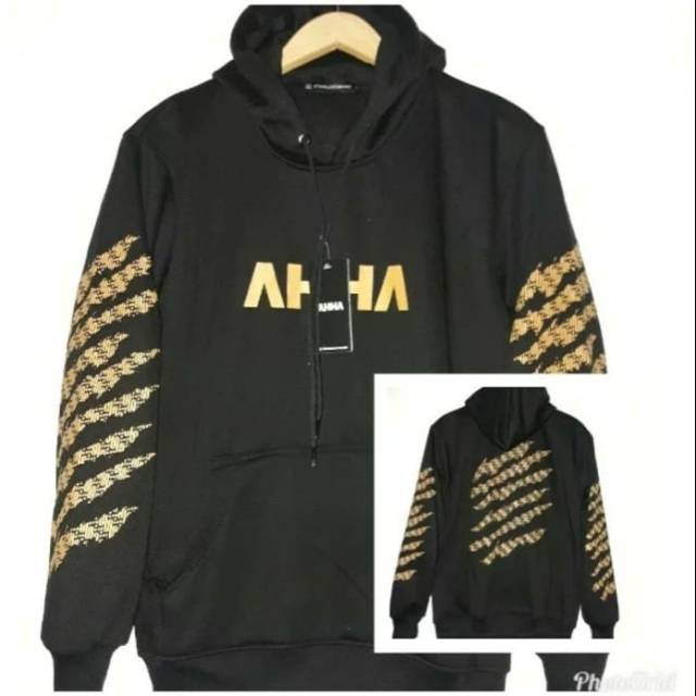 Jaket hoodie ahha on sale