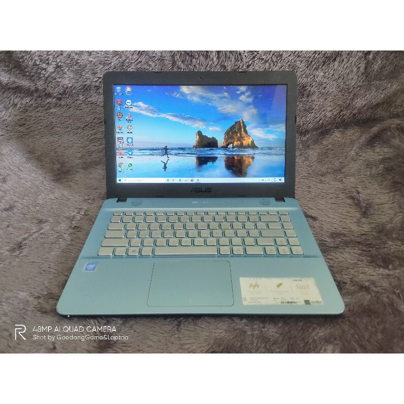 Jual Laptop Asus X441mintel Celeron N4000ram 4gbhdd 1tbgaransi Resmi Panjangaqua Blue