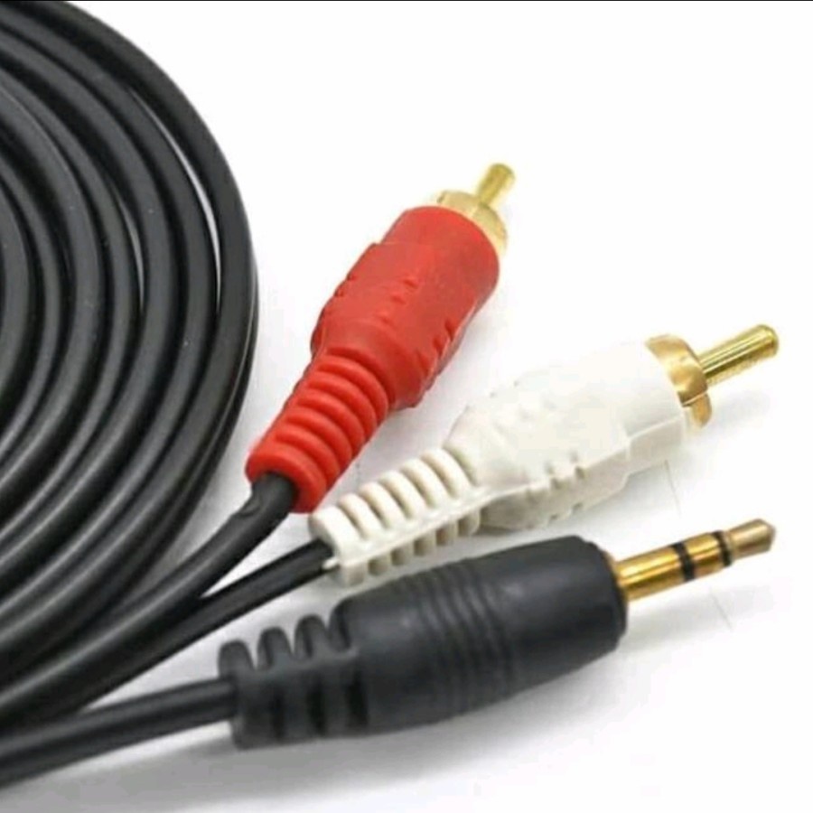 Jual Kabel rca to aux 1 meter | Shopee Indonesia
