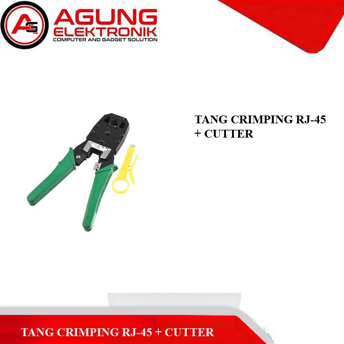 Jual Crimping Tool Triple ( RJ-45 + RJ-11 + Cutter ) HQ | Shopee Indonesia