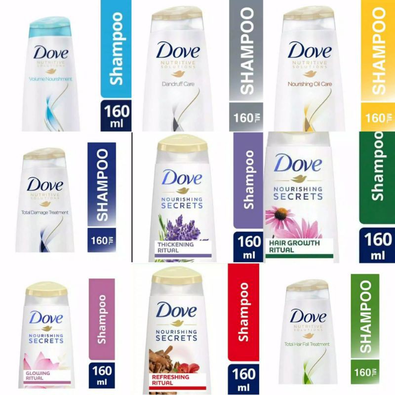 Jual DOVE SHAMPOO all variant 160ML/320ML/60ML | Shopee Indonesia