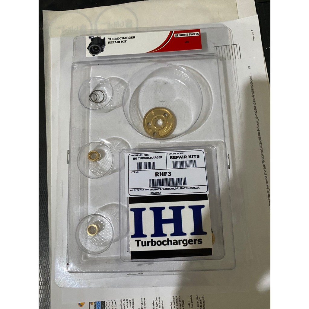 Jual REPAIRKIT TURBO CHARGER RHF3 UNTUK TURBO IHI | Shopee Indonesia