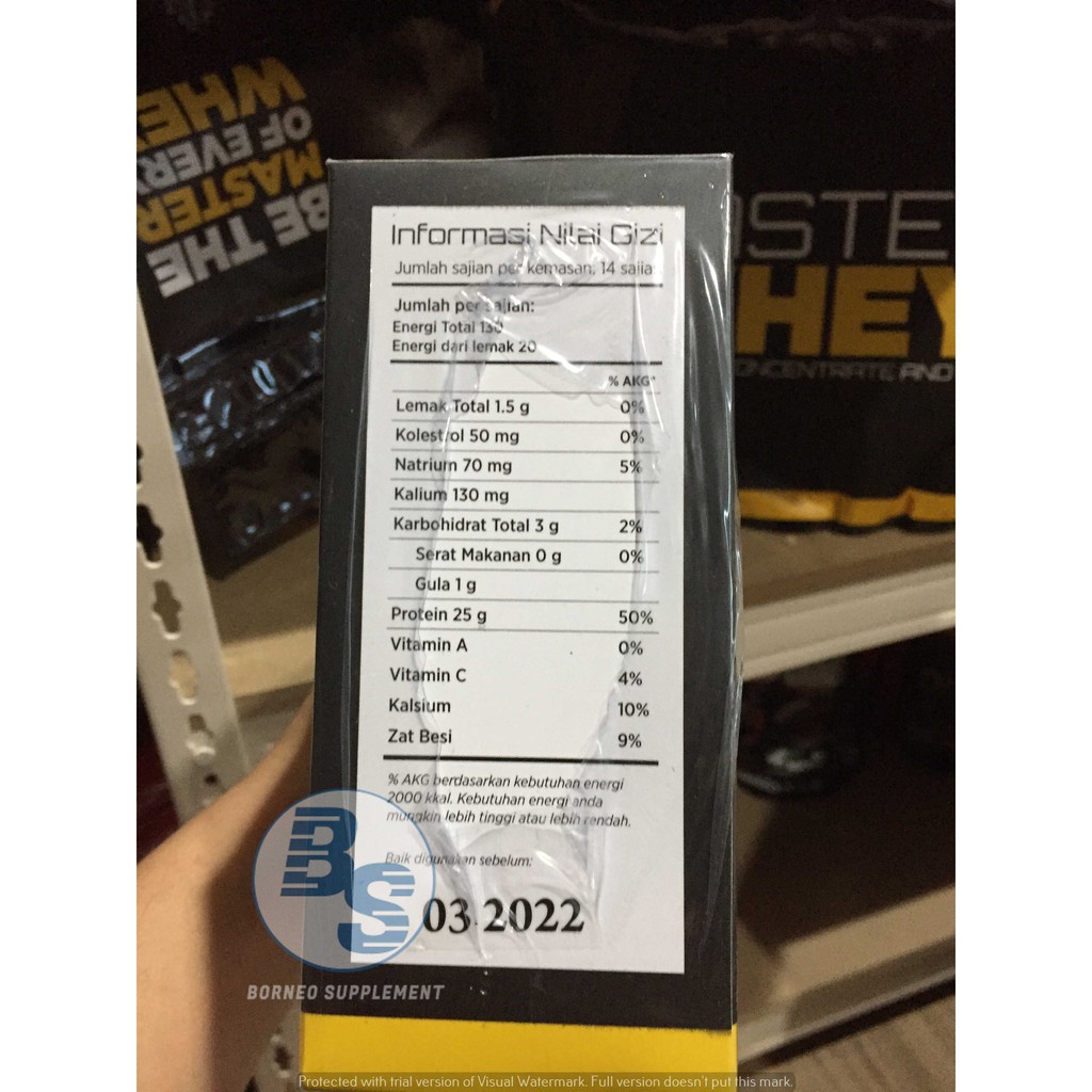 Jual MASTER WHEY 12 SACHETS SACHET 456 GRAM 1lbs | Shopee Indonesia